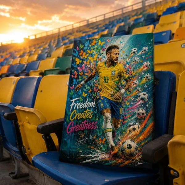 Neymar_Jr_Freedom_Creates_Greatness_|_Color_Splash_Football_Wall_Art