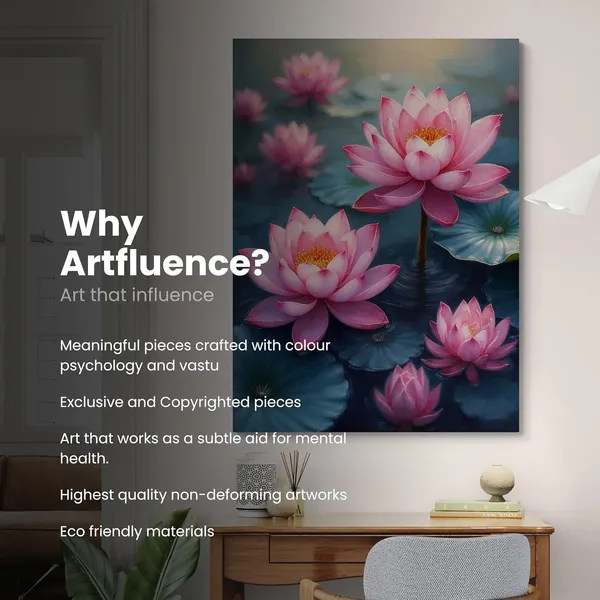 Lotus_Bright_Flowers_Vastu_Decor_Item_Canvas_Painting_For_Home_And_Offices