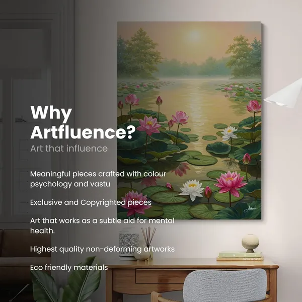 Lotus_Flowers_Vastu_Decor_Item_Floral_Canvas_Painting_For_Home_And_Offices