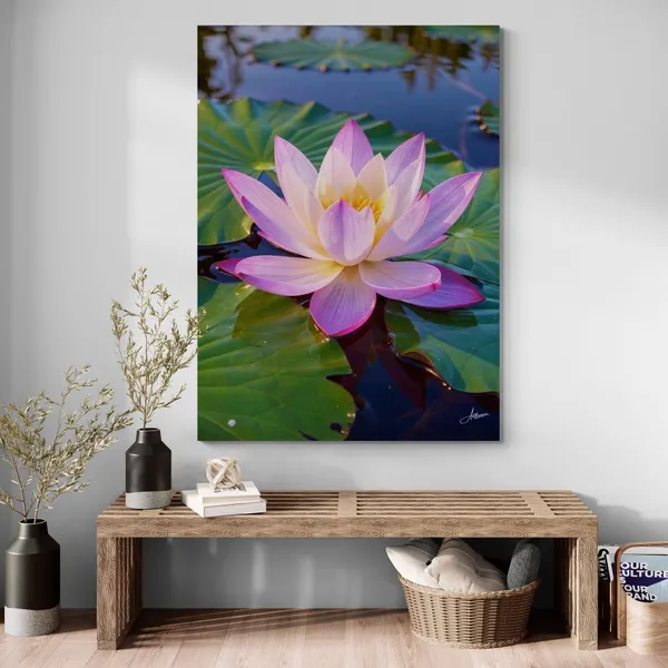 Lotus_Vastu_Bright_Floral_Nature_Pond_Canvas_Painting_For_Home_And_Offices
