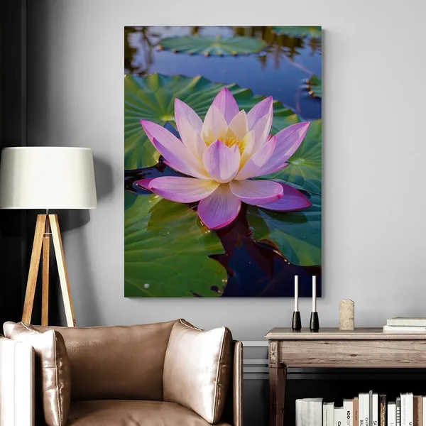 Lotus_Vastu_Bright_Floral_Nature_Pond_Canvas_Painting_For_Home_And_Offices