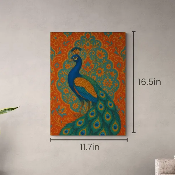 Madhubani_Peacock_Vastu_Frame_National_Bird_Canvas_Painting_For_Home_And_Offices