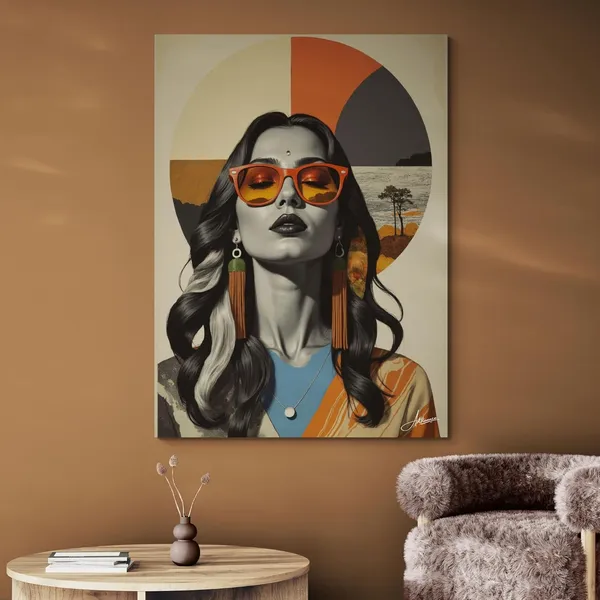 Woman_Livung_Modern_Beautiful_Art_Canvas_Painting_For_Home_And_Offices