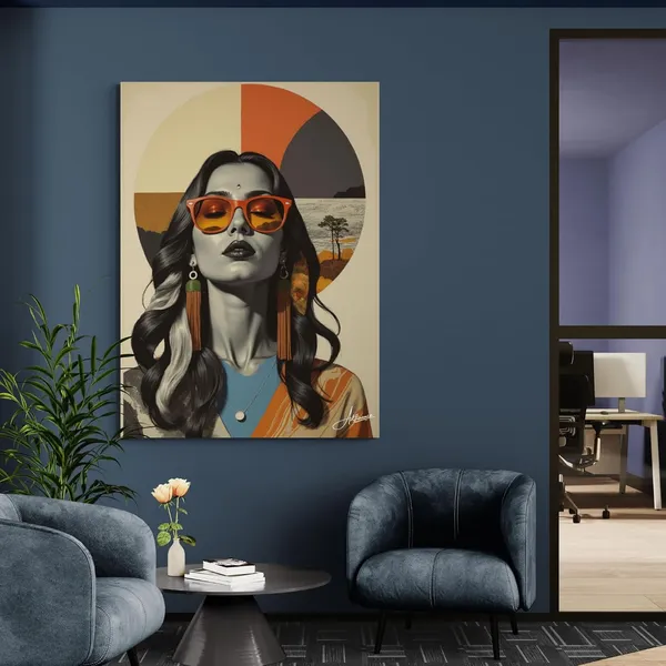 Woman_Livung_Modern_Beautiful_Art_Canvas_Painting_For_Home_And_Offices