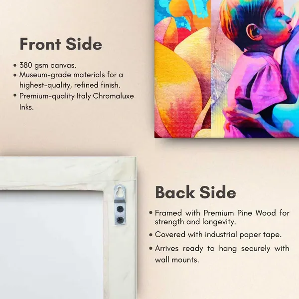 Abstract_Modern_Art_Mother_Embrace_Wrapped_Canvas_Painting_For_Home_And_Offices