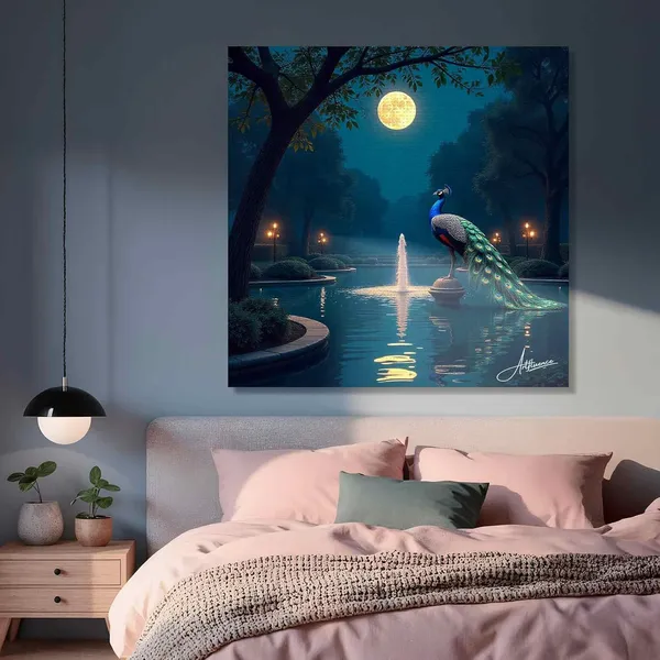 Peacock_Vastu_Ready_Hang_380_Gsm_Canvas_Painting_For_Home_And_Offices
