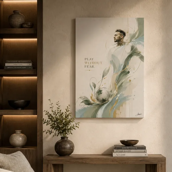 Neymar_Jr_Play_Without_Fear_|_Minimalist_Football_Canvas_Art