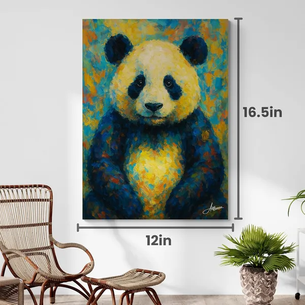 Cute_Panda_Kids_Playful_Kung_Canvas_Painting_For_Home_And_Offices