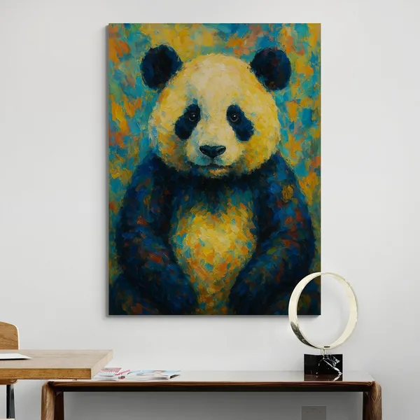 Cute_Panda_Kids_Playful_Kung_Canvas_Painting_For_Home_And_Offices