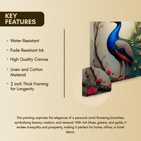 Peacock_Vastu_Open_Feather_Floral_Canvas_Painting_For_Home_And_Offices