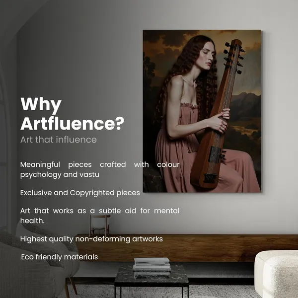 Woman_Playing_Music_Instrument_Aesthetic_Nature_Canvas_Painting_For_Home_And_Offices