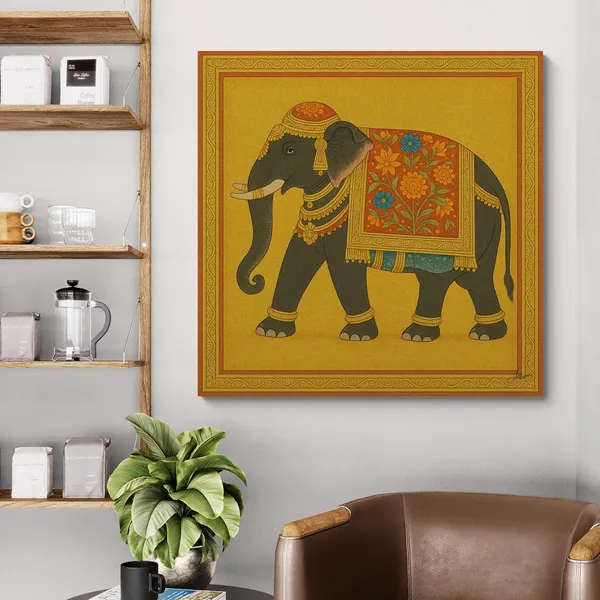 Floral_Pichwai_Decor_Indian_Traditional_Culture_Canvas_Painting_For_Home_And_Offices