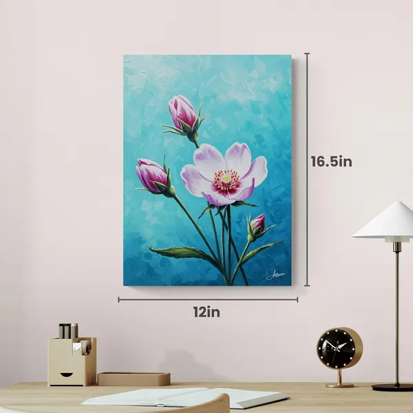 Flowers_Vastu_Bright_Pink_Flower_Cafes_Canvas_Painting_For_Home_And_Offices