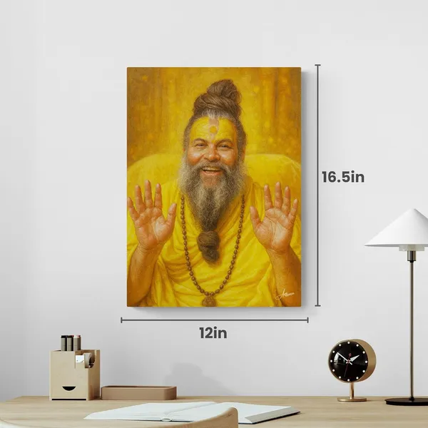 Premanand_Maharaj_Photo_Temple_Murti_Religious_Canvas_Painting_For_Home_And_Offices