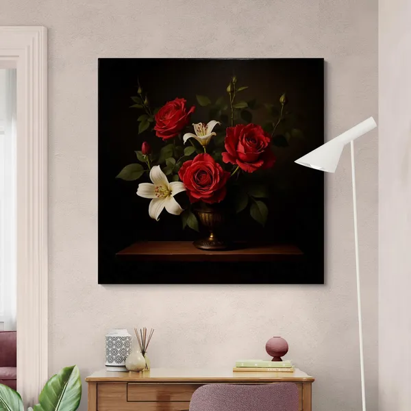 Flower_Pot_Paintings_Fade_Resistant_Shabby_Canvas_Painting_For_Home_And_Offices