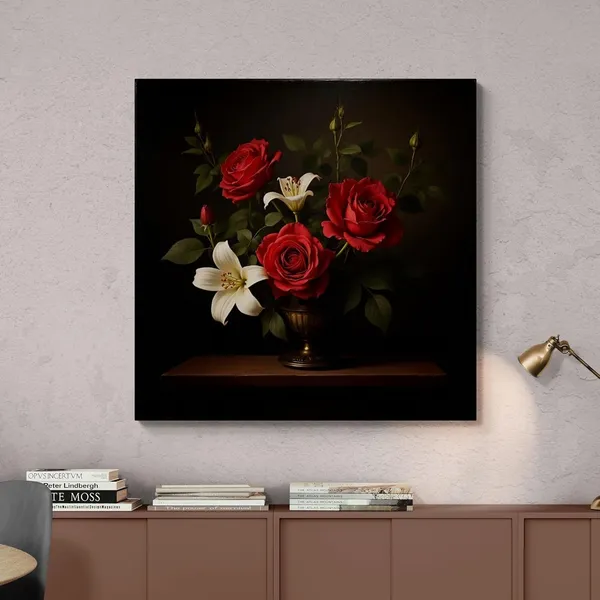 Flower_Pot_Paintings_Fade_Resistant_Shabby_Canvas_Painting_For_Home_And_Offices