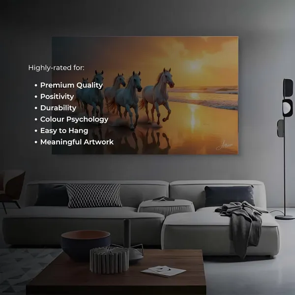 Seven_Horses_Art_Dreamy_Sunset_380_Canvas_Painting_For_Home_And_Offices