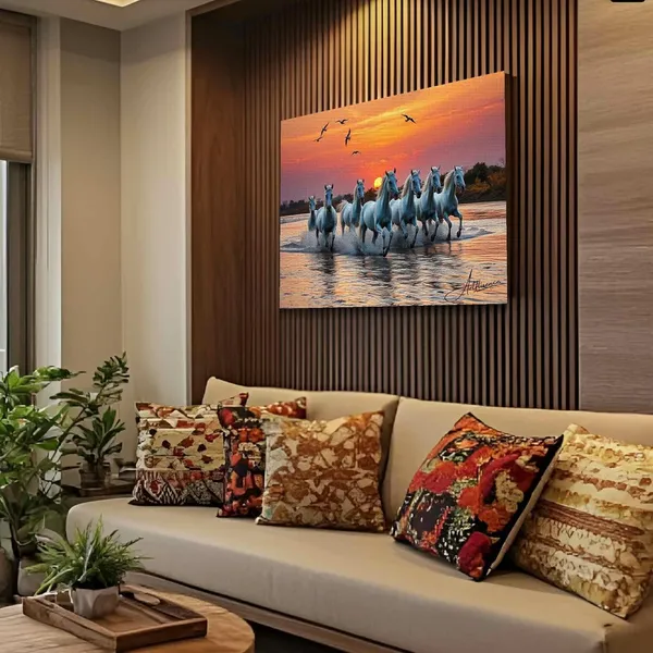 Seven_Horses_Art_Ready_Hang_380_Canvas_Painting_For_Home_And_Offices