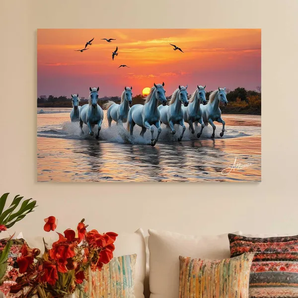 Seven_Horses_Art_Ready_Hang_380_Canvas_Painting_For_Home_And_Offices