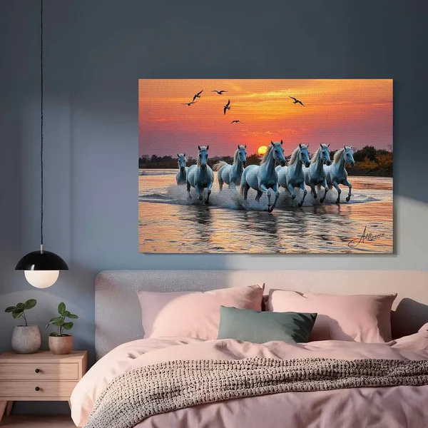 Seven_Horses_Art_Ready_Hang_380_Canvas_Painting_For_Home_And_Offices