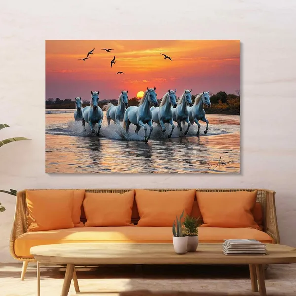 Seven_Horses_Art_Ready_Hang_380_Canvas_Painting_For_Home_And_Offices
