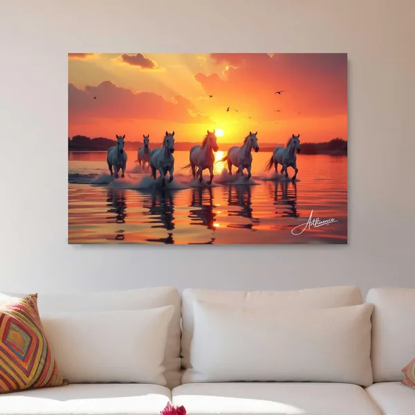 Running_Horses_Art_Sunset_Scene_380_Canvas_Painting_For_Home_And_Offices