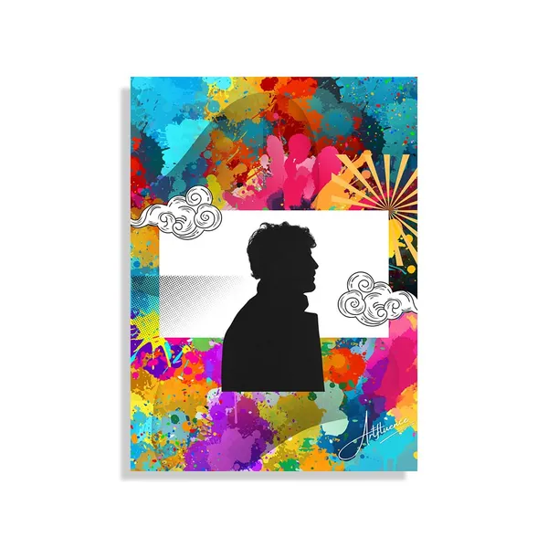 Abstract_Modern_Art_Silhouette_Thought_Wrapped_Canvas_Painting_For_Home_And_Offices