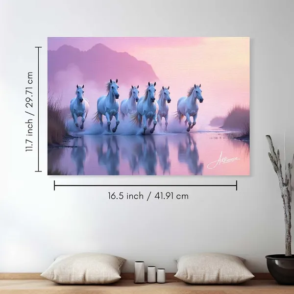 Seven_Horses_Art_Ready_Hang_380_Canvas_Painting_For_Home_And_Offices