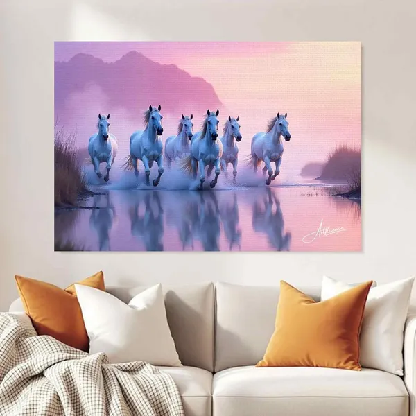 Seven_Horses_Art_Ready_Hang_380_Canvas_Painting_For_Home_And_Offices