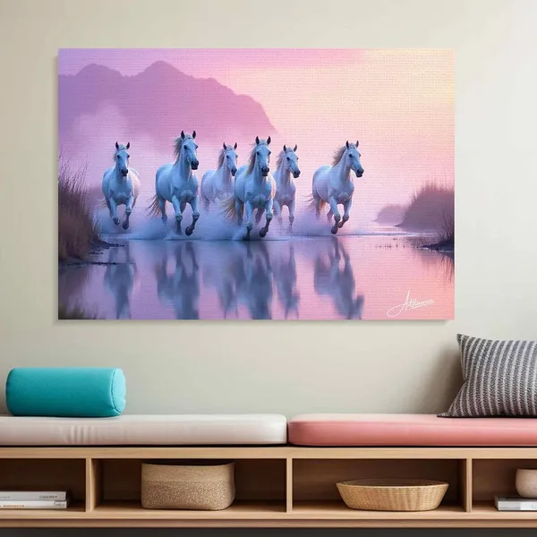 Seven_Horses_Art_Ready_Hang_380_Canvas_Painting_For_Home_And_Offices