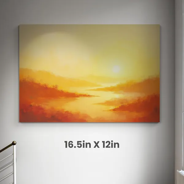 Sunset_Landscape_Evergreen_Nature_Art_Eclectic_Canvas_Painting_For_Home_And_Offices