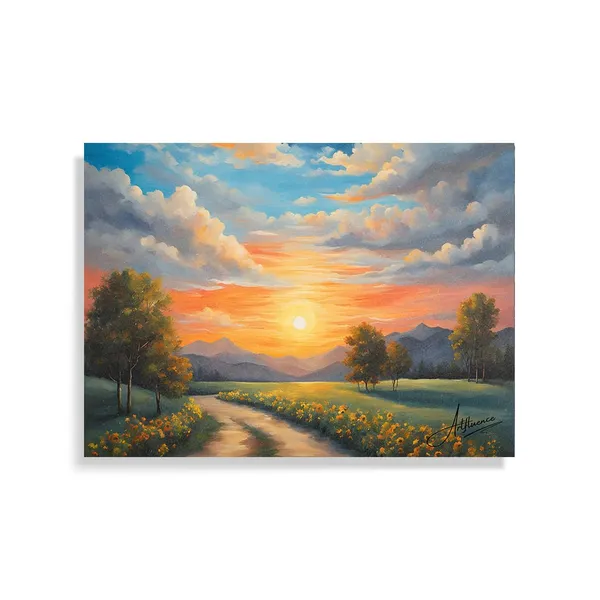 Nature_Sunset_Serenade_Wrapped_Inches_Decor_Canvas_Painting_For_Home_And_Offices
