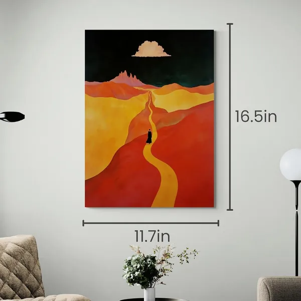Woman_Abstract_Beautiful_Road_Modern_Art_Canvas_Painting_For_Home_And_Offices