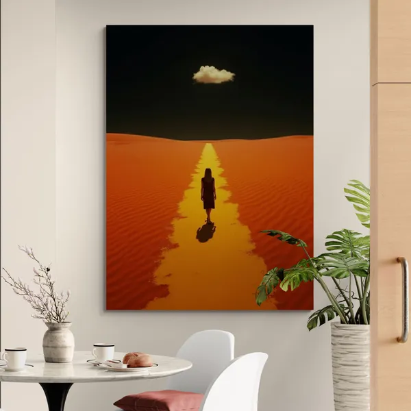 Woman_Abstract_Modern_Art_Boho_Chic_Canvas_Painting_For_Home_And_Offices