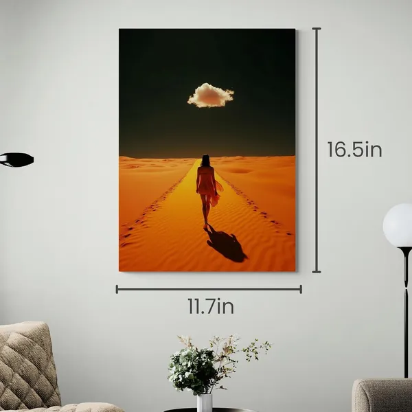 Woman_Dress_Modern_Art_Boho_Chic_Canvas_Painting_For_Home_And_Offices
