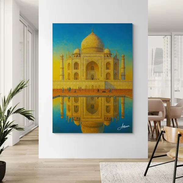 Taj_Mahal_Realistic_Agra_Tourism_Beautiful_Canvas_Painting_For_Home_And_Offices