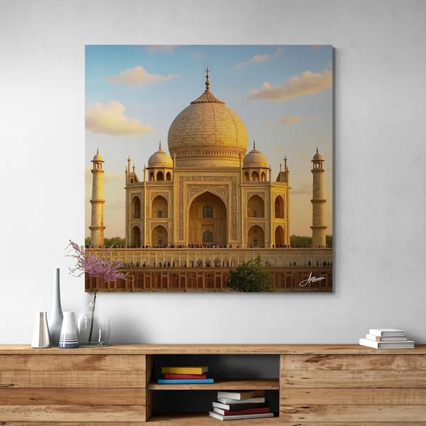 Taj_Mahal_Realistic_Agra_Tourism_Beautiful_Canvas_Painting_For_Home_And_Offices
