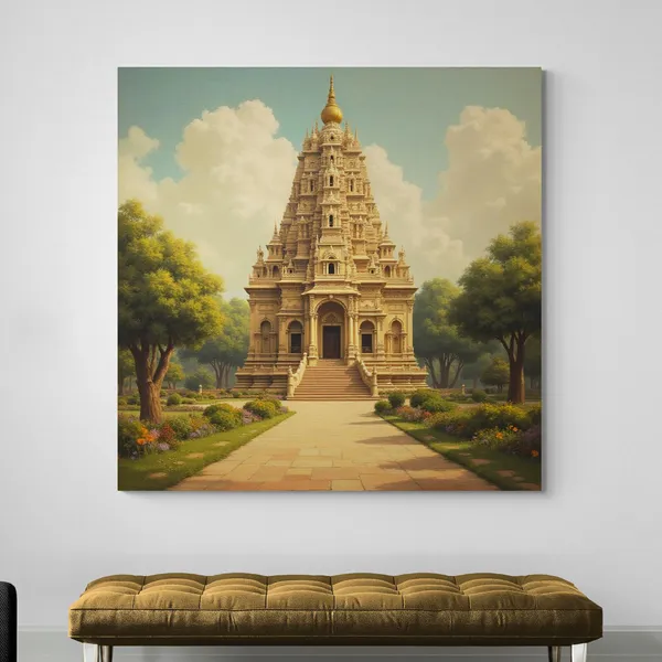 Temple_Spiritual_Religious_Meditation_Scene_Landscape_Canvas_Painting_For_Home_And_Offices