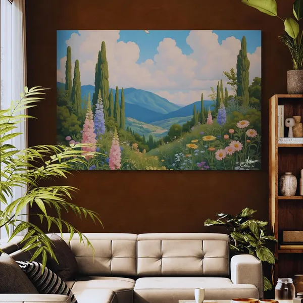 Tuscan_Landscape_Art_Hallway_Decor_Italian_Canvas_Painting_For_Home_And_Offices