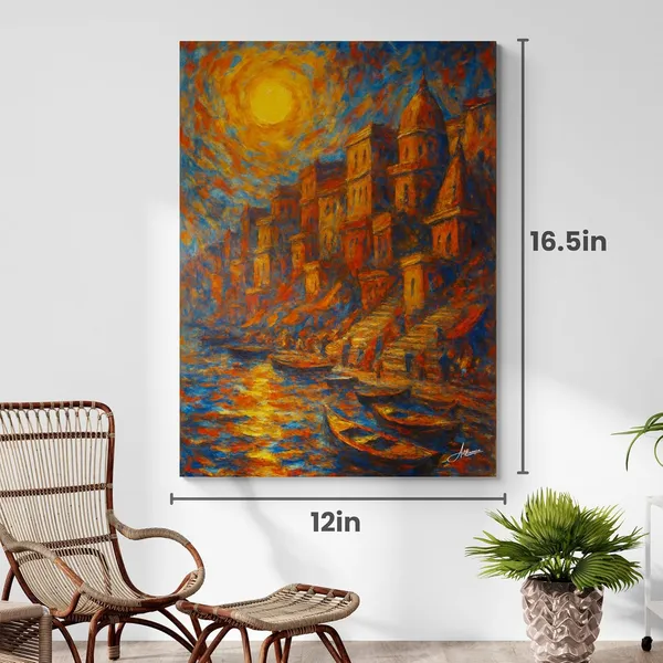Kashi_Varanasi_Banaras_Ghat_Religious_Spiritual_Canvas_Painting_For_Home_And_Offices
