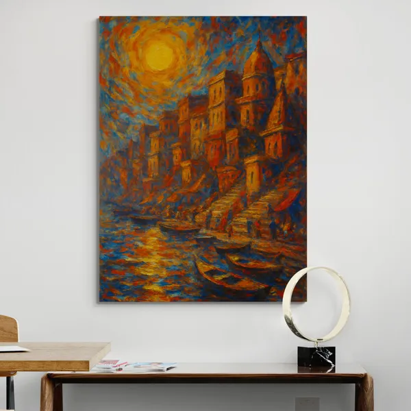Kashi_Varanasi_Banaras_Ghat_Religious_Spiritual_Canvas_Painting_For_Home_And_Offices