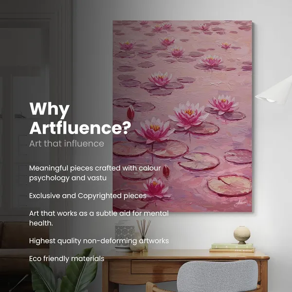 Flowers_Vastu_Water_Lily_Cafes_Eclectic_Canvas_Painting_For_Home_And_Offices