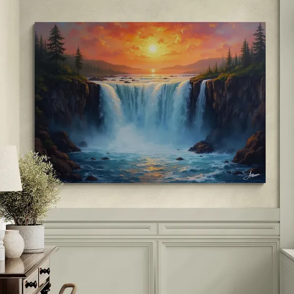 Sunset_Vastu_Big_Size_Art_Scenery_Canvas_Painting_For_Home_And_Offices