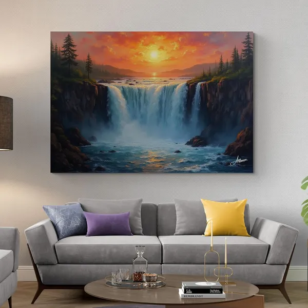 Sunset_Vastu_Big_Size_Art_Scenery_Canvas_Painting_For_Home_And_Offices