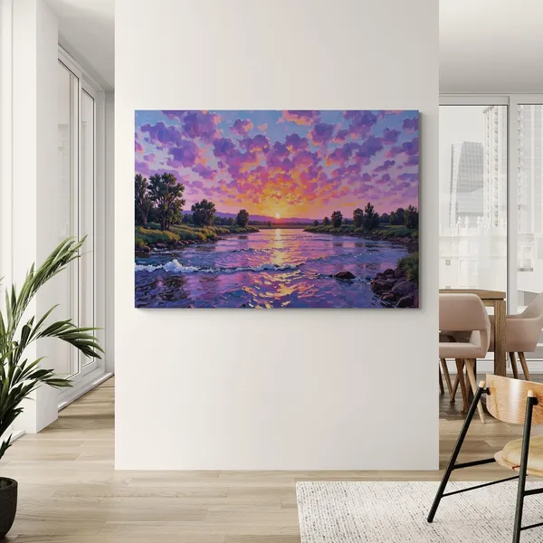 Beautiful_Landscape_Nature_Vibrant_Sunset_River_Canvas_Painting_For_Home_And_Offices