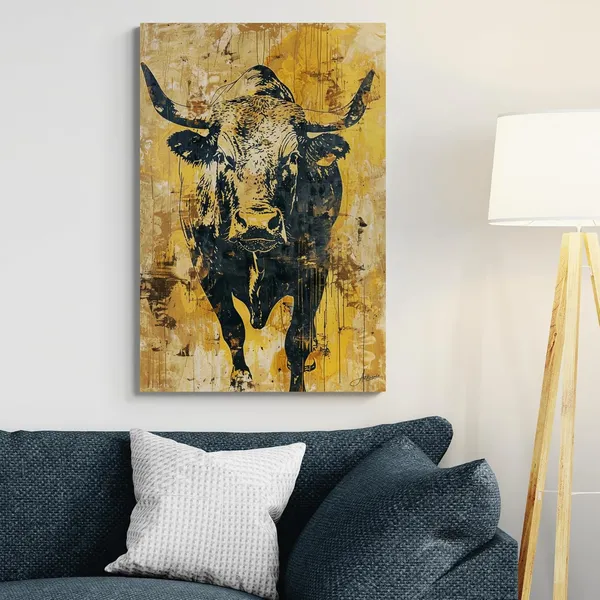 Golden_Bull_Premium_Framed_Art_Luxury_Canvas_Painting_For_Home_And_Offices