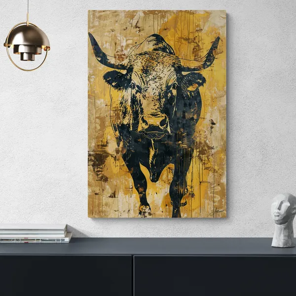 Golden_Bull_Premium_Framed_Art_Luxury_Canvas_Painting_For_Home_And_Offices