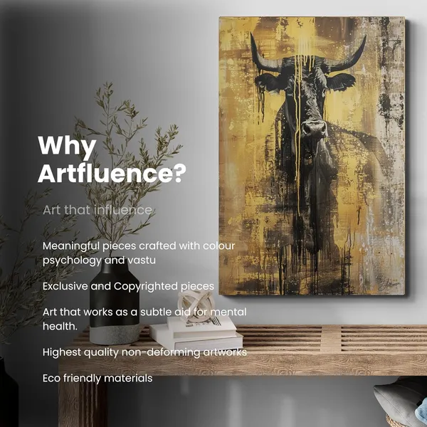Contemporary_Black_Gold_Bull_Premium_Framed_Canvas_Painting_For_Home_And_Offices