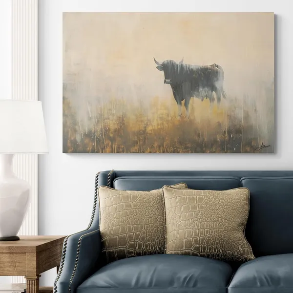 Serene_Golden_Bull_Framed_Art_Premium_Canvas_Painting_For_Home_And_Offices