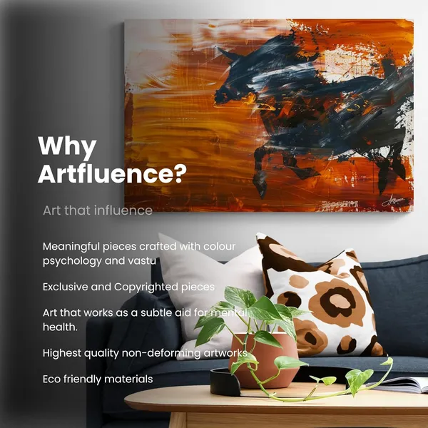 Charging_Bull_Abstract_Framed_Art_Luxury_Canvas_Painting_For_Home_And_Offices
